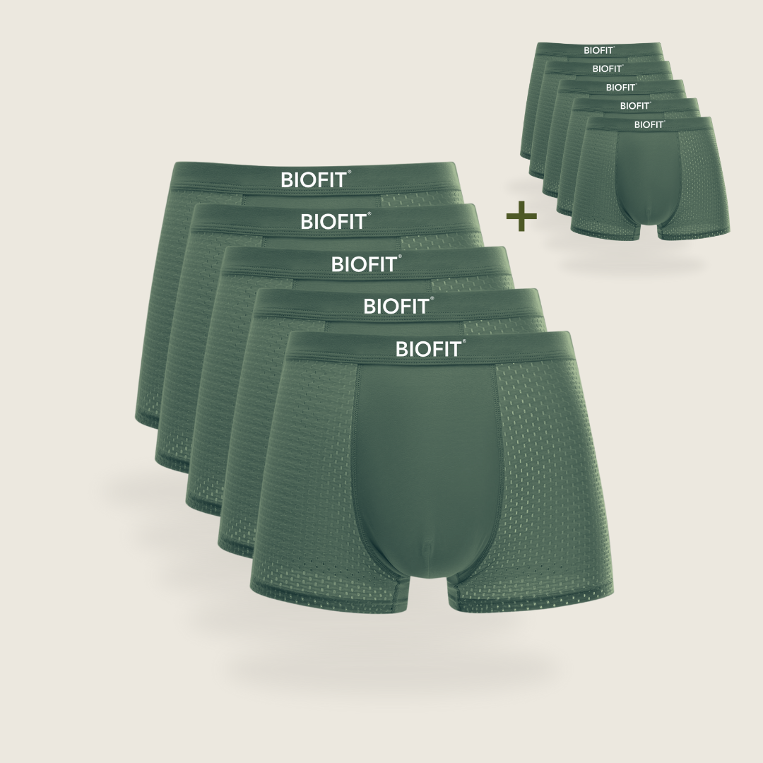 BIOFIT® Boxers de Bambú Paquete de 5 Verde | + 5 GRATIS