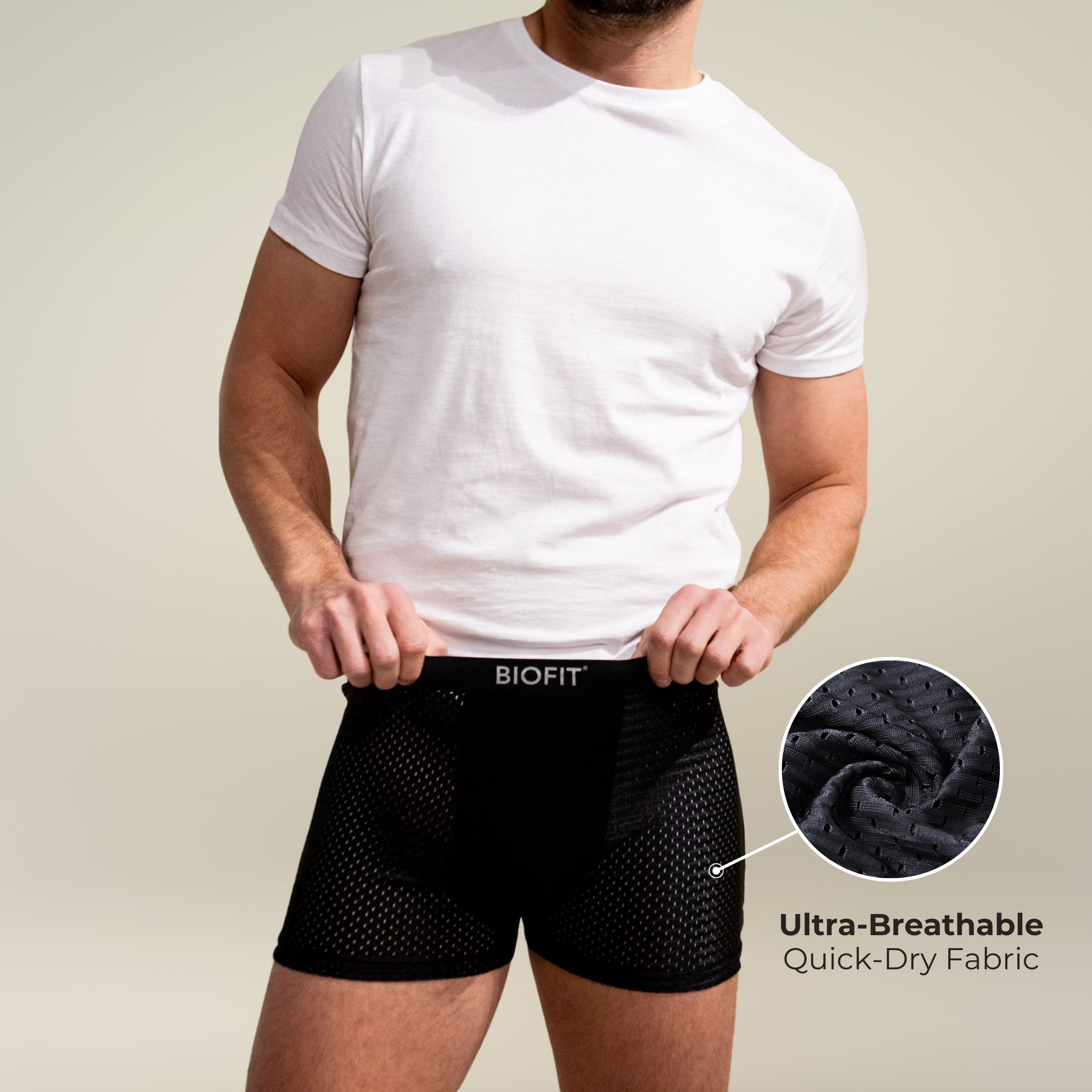 Boxers BIOFIT® de bambú paquete de 5 negros | + 5 GRATIS