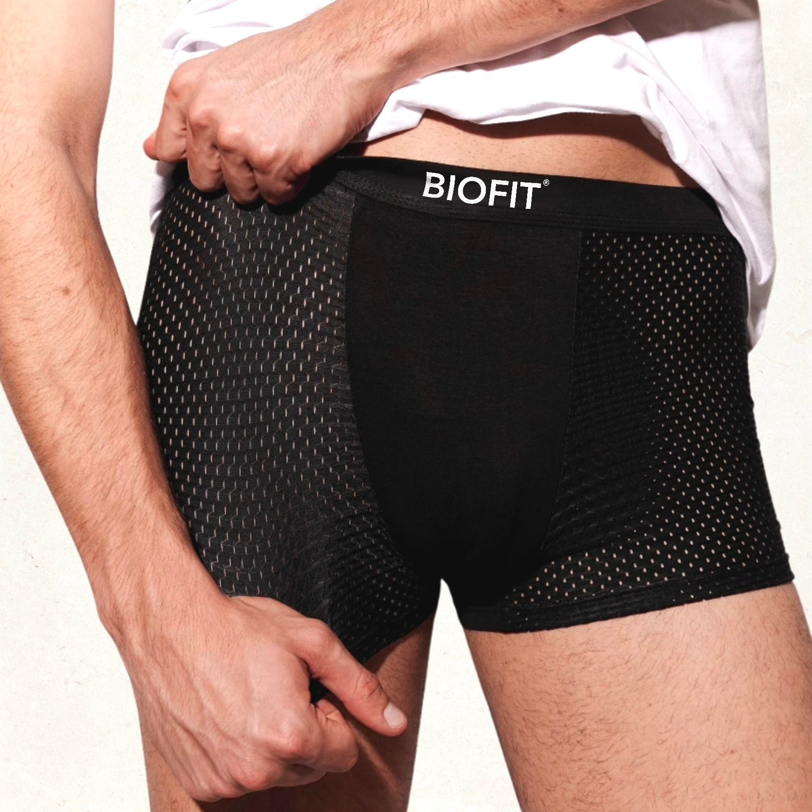 Boxers de bambú BIOFIT® negros