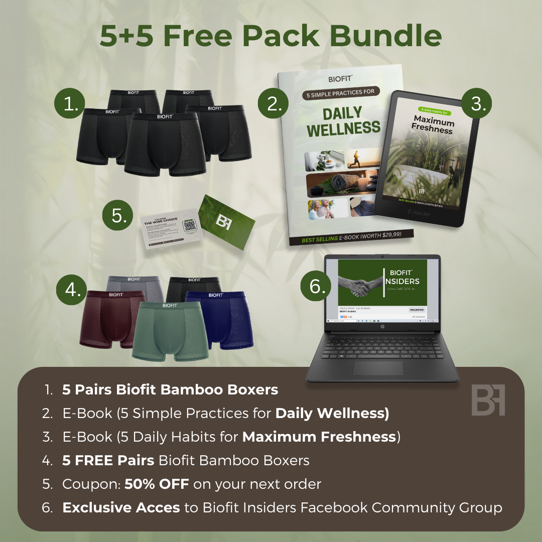 Boxers BIOFIT® de bambú rojos