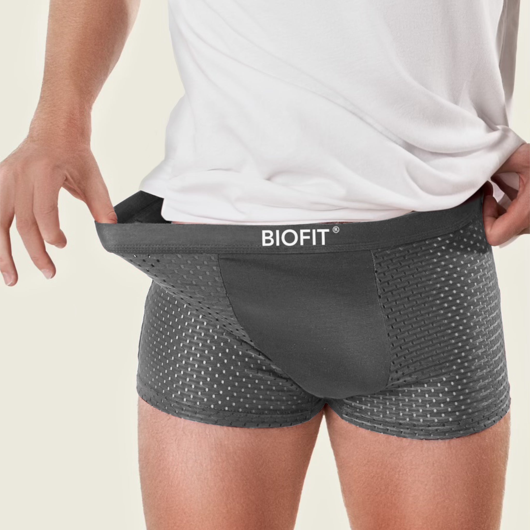 BIOFIT® Boxers de Bambú Paquete de 5 Gris | + 5 GRATIS