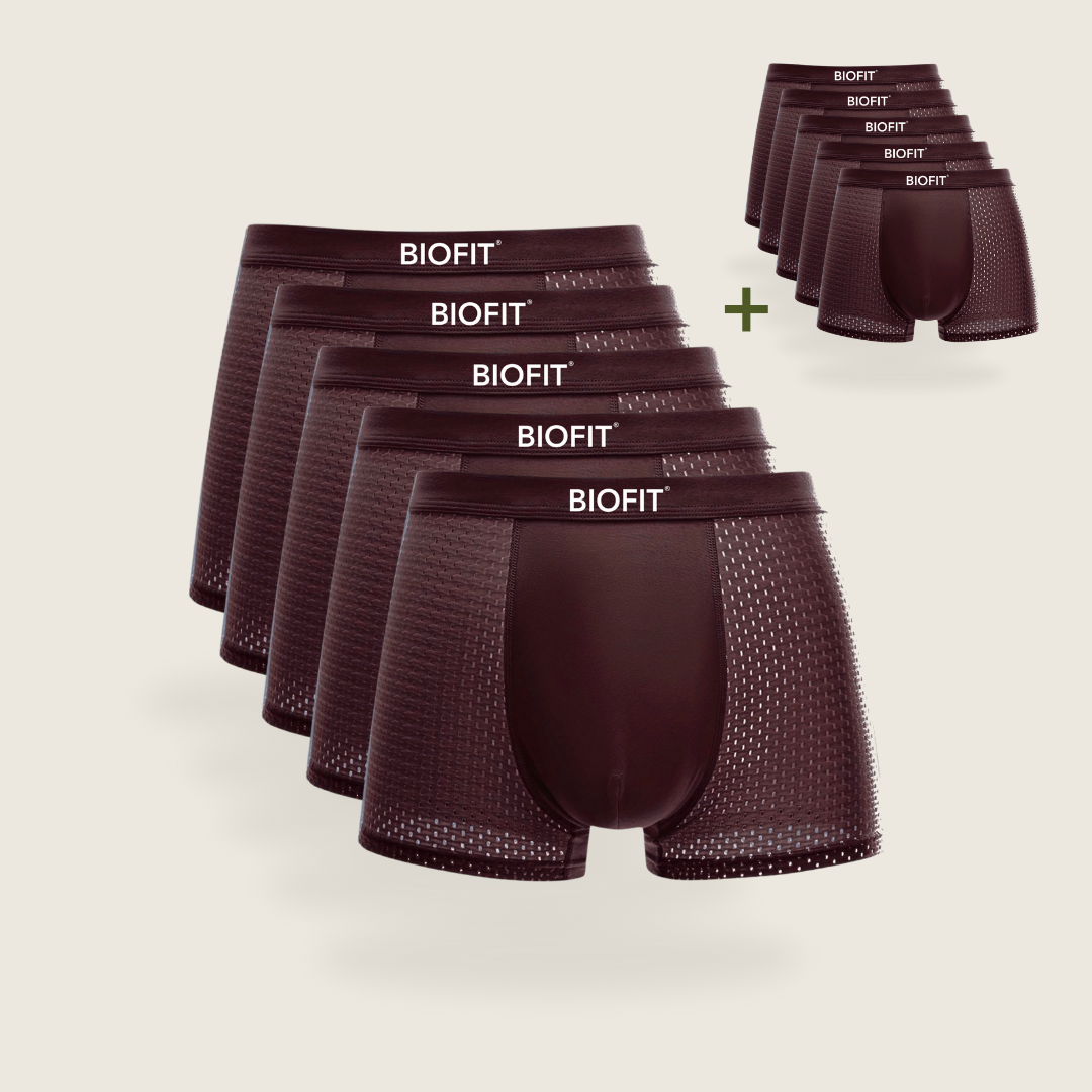 BIOFIT® Boxers de Bambú Paquete de 5 Rojos | + 5 GRATIS